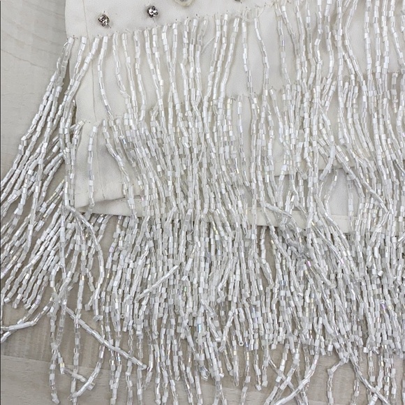 LPA ELISE FRINGE MINI SKIRT Beaded Rhinestone - Picture 5 of 12